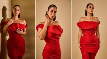 فستان أحمر قصير لبسنت شوقي في البحر الأحمر السينمائي يصل سعره 70 ألف جنيه